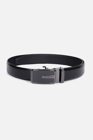 Buy Men Black Solid Formal Belt Online - 40230676 | Van Heusen