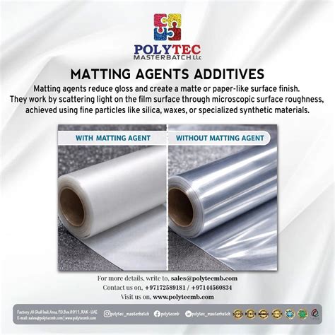 Matting Agents Additives for Plastic Films – Complete Guide