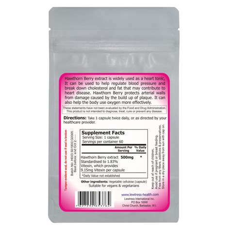 Hawthorn Berry Extract - Lewtress Health Global