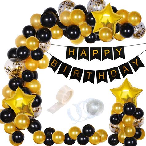 Party Propz Happy Birthday Balloons Decoration Kit - 91pcs Birthday ...