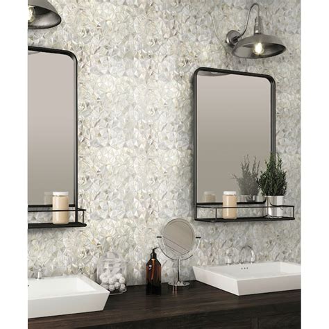 Apollo Tile Jewelicious White Natural Shell 12-in x 12-in Polished ...