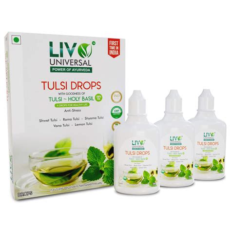 Buy Livo Universal TULSI DROPS (Pack of 3 x 20ml) - Natural Pure Tulsi ...