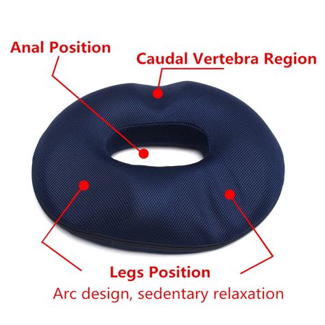 Buy Women Donut Tailbone Pillow Hemorrhoid Cushion Memory Foam Seat ...