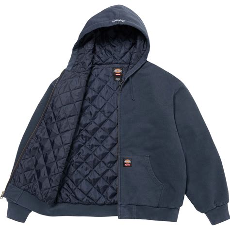 Supreme®/Dickies® Quilted Lined Zip Up Hooded Sweatshirt | Supreme 24fw