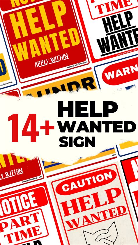14+ Help Wanted Sign | Download Free Printable PDFs