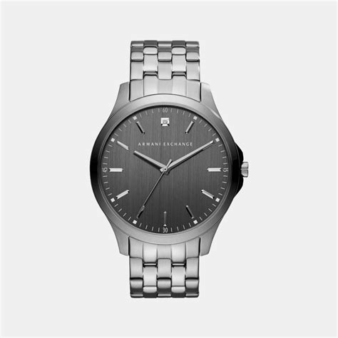 Armani Exchange Men Quartz Grey Dial Analog Stainless Steel Watch ...