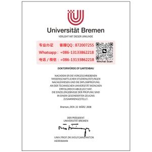 德国柏林工业大学学位证书学历认证盖章翻译模板