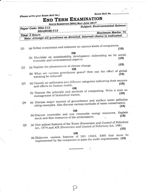 EVS 2017 - Q (Please wt-lte gour Bxqm Rott No') RoII JVo' ENp TBnnn E ...