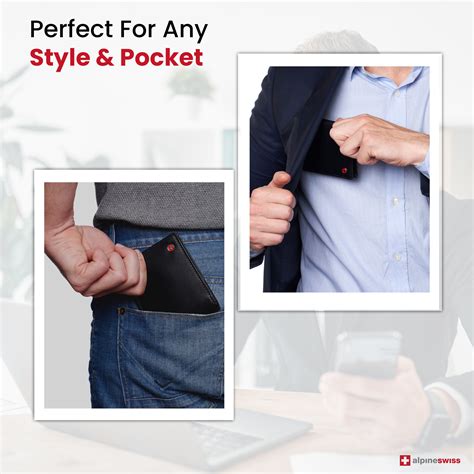 Buy Alpine Swiss Mens Leather RFID Bifold Wallet 2 ID Windows Divided ...