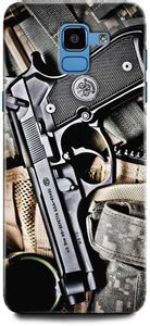 INDICRAFT Back Cover for Samsung Galaxy J6 GUN, PISTOL, ARMY, WEAPON ...