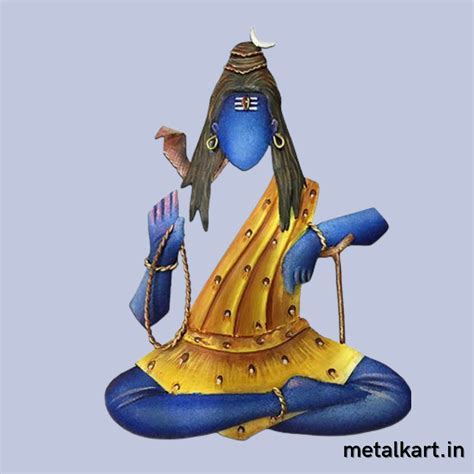 Har Har Shambhu Metallic Wall Art (24 x 20 Inches) - Punam Metalcrafts