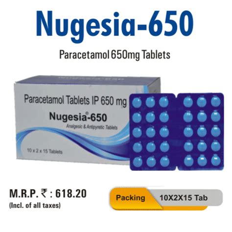 Nugesia®-650 Tablets Elisa Biotech Pvt Ltd