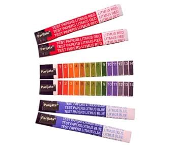 PARIJATA litmus paper for liquid testing, Red litmus, Blue litmus ...