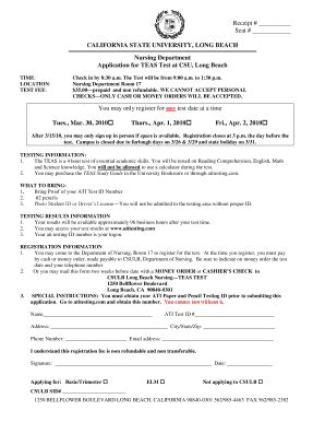 Cal State Long Beach Application - Fill and Sign Printable Template Online
