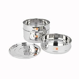 Buy KCL Outer Lid Stainless Steel Cooker Separator, 10L, Silver Online ...
