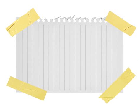 Notebook Paper PNG 的图像结果