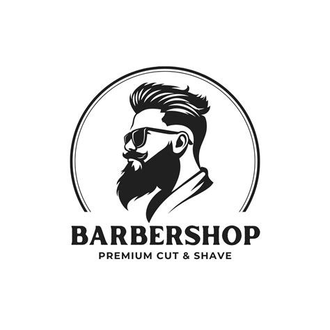 Barber Shop Logos Designs Vinyl Wall Decal Vintage Barber Shop Logo