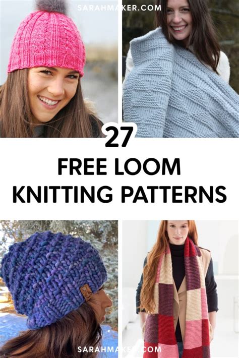 Loom Knitting Machine Patterns 的图像结果
