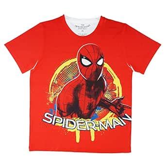 Marvel Spiderman by Wear Your Mind Boy's Printed Regular fit T-Shirt ...