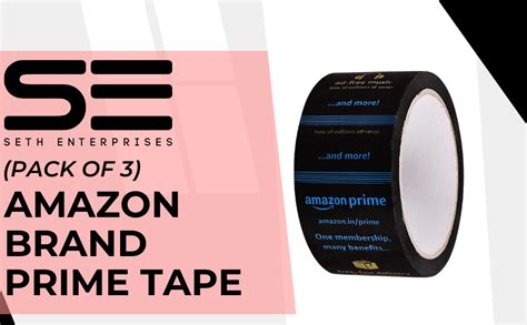 Seth Enterprises Amazon Brand Prime Tape (3 inch x 65 Meter) - Pack of ...