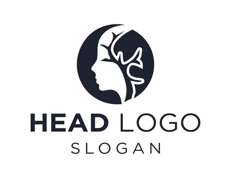 Ein Logo für ein Unternehmen namens Head Logo. | Premium Vektor