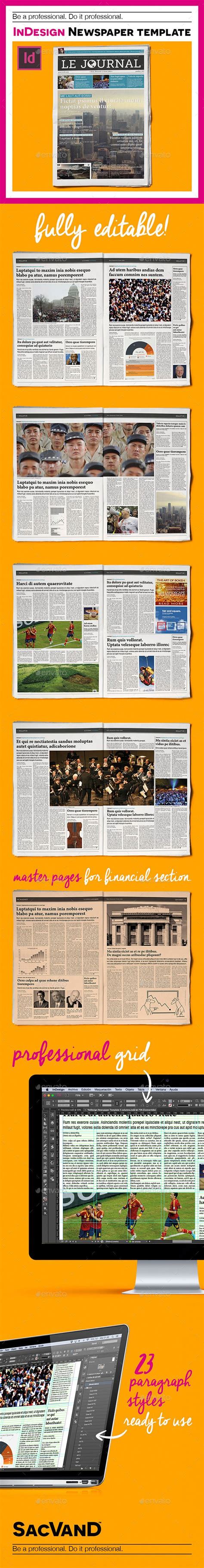 Image result for InDesign Newspaper Template