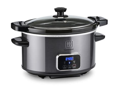 Toastmaster 4-Qt Automatic Digital Slow Cooker with Timer & Locking Lid ...