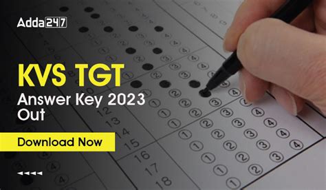 KVS TGT Answer Key 2023 Released, Download From Here
