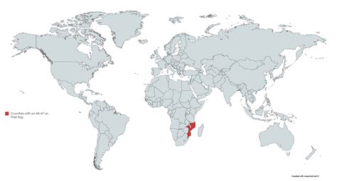 Terrible Maps on Twitter: "Countries with an AK-47 on their flag https://t.co/Wm4WG3uQBh" / Twitter