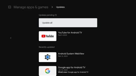 Android TV Update 的图像结果