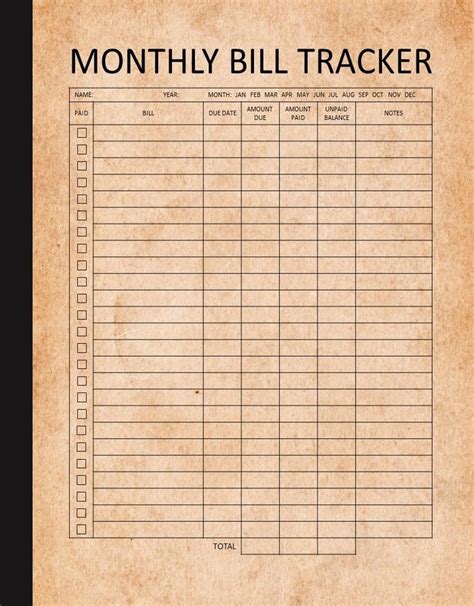 Monthly Bill Tracker (Kindle Scribe Only) eBook : Hailey, Brain, Inc ...
