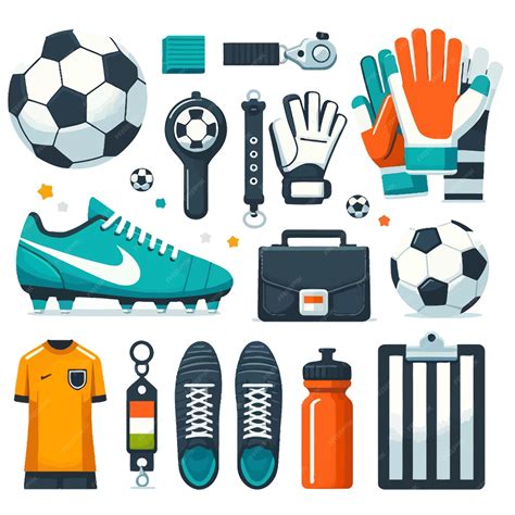 Football equipment illustration collection set | Premium AI-generated ...