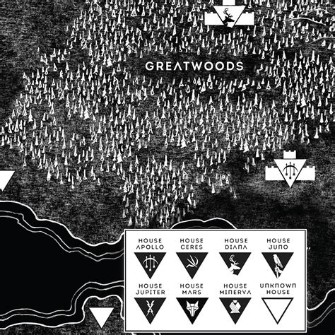 Lit Escalates x Pierce Brown - "Red Rising Map" poster | Spoke Art