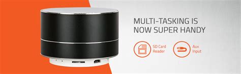 Artis BT10 Wireless Portable Bluetooth Speaker with Aux in/TF Card ...