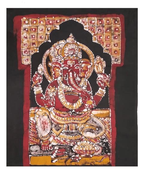 Lord Ganesha Batik Painting |Order Online now at Memeraki.com
