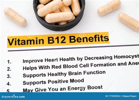 Vitamin B12 Benefits stock photo. Image of benefits - 177035594
