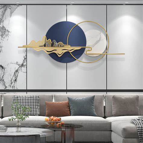 Modern circular Metal Wall Art – Rangdedecor