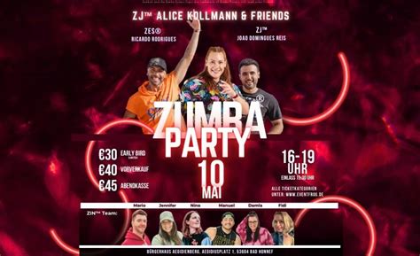 Zumba Party: ZES® Ricardo Rodriguez & ZJs™ Alice & Joao , Bürgerhaus ...