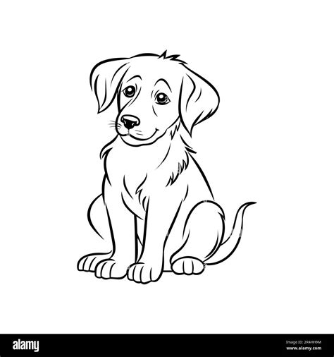 Outline Of A Dog Puppy Outline