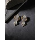 Gold Toned Handrafted Brass Earrings