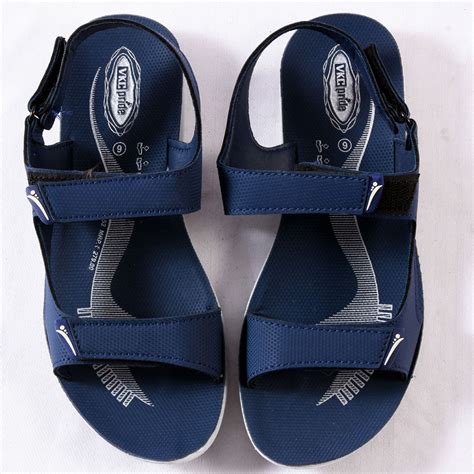 Trekking and Hiking Navy Blue Sandals with Straps for College Girls