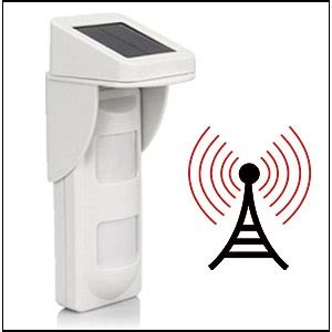 D3D Wireless Outdoor PIR Motion Sensor with Solar Panel for Home ...