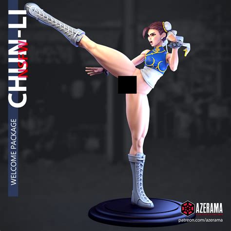👧 CHUN-LI NSFW PRÊT POUR L'IMPRESSION 3D・Fichier 3D pour ・Cults