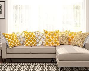 Buy SEJ by Nisha Gupta Cotton Geometric HD Digital 16/16 inch Cushion ...