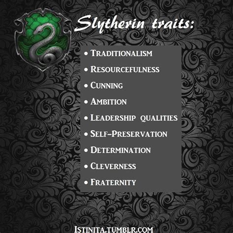 Slytherin | Slytherin, Slytherin house, Slytherin traits