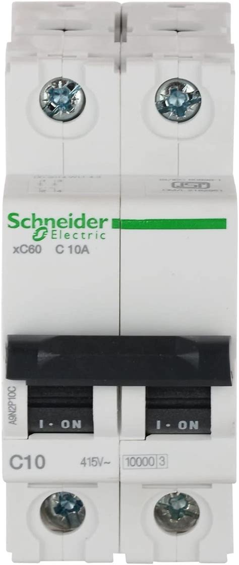 Schneider Electric Acti 9 10-A 2-Pole Polycarbonate MCB (White ...