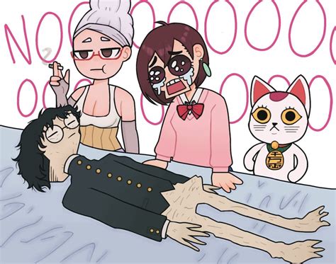 ayase momo, takakura ken, turbo granny, and ayase seiko (dandadan ...