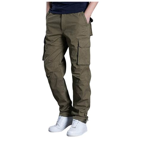 Joower Stretch Cargo Pants Men - Lounge Pants Cargo Pants For Men White ...