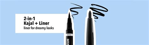 Buy Blue Heaven Matte Intense Black Kajal + Eyeliner Dual Work | Kajal ...