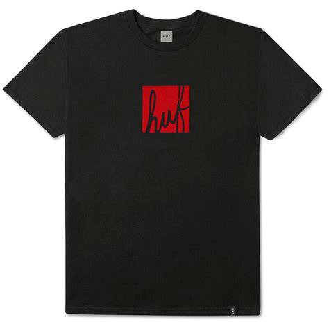 HUF (ハフ) SCRIPT BOX LOGO S/S TEE BLACK (ブラック) | FAITH